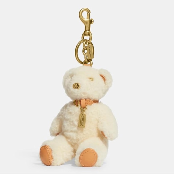 Coach bear bag charm shearling - Picture 1 of 8